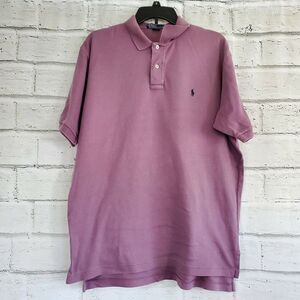 Ralph Lauren Polo Vintage Purple Polo Shirt Mens Size Large